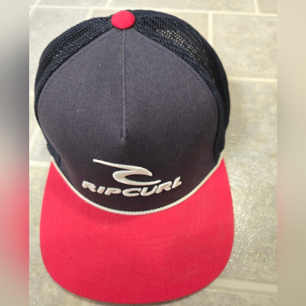 Men's Rip Curl Trucker Hat Navy Blue & Red